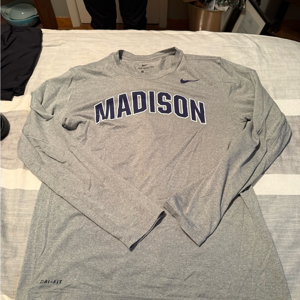 Nike Gray Long Sleeve James Madison Shirt